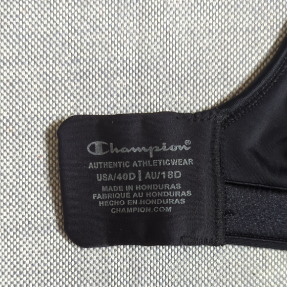 Champion Black Sports Bra - Picture 2 of 3